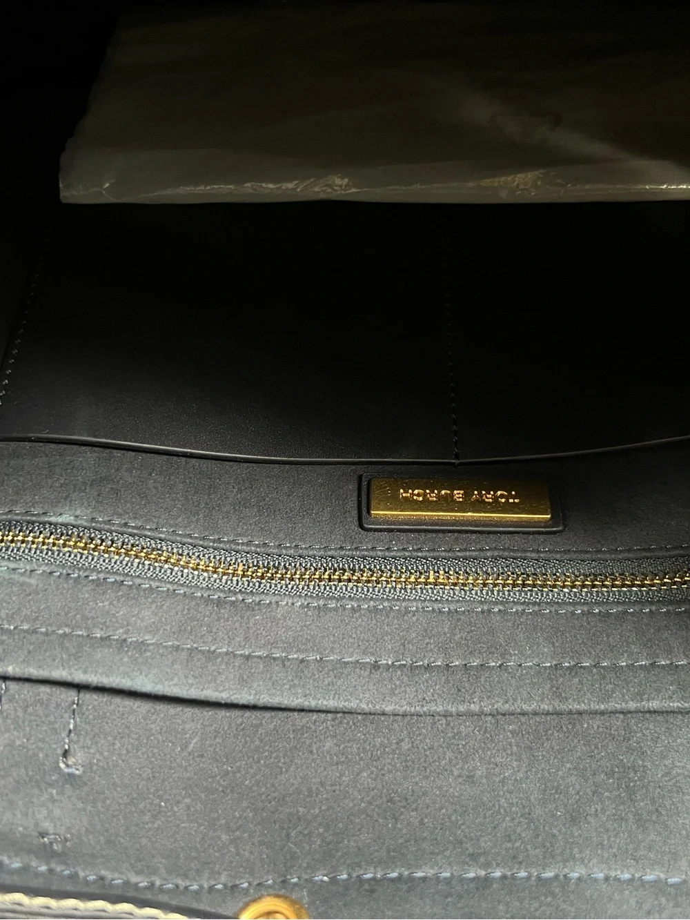 Tory Burch Black and Natural Logo Jacquard Drawstring Tote